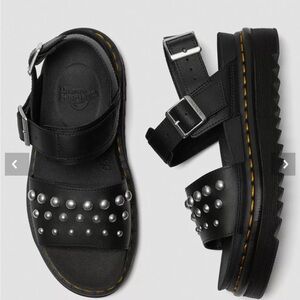 Dr. Martens Voss Black Studded Sandals